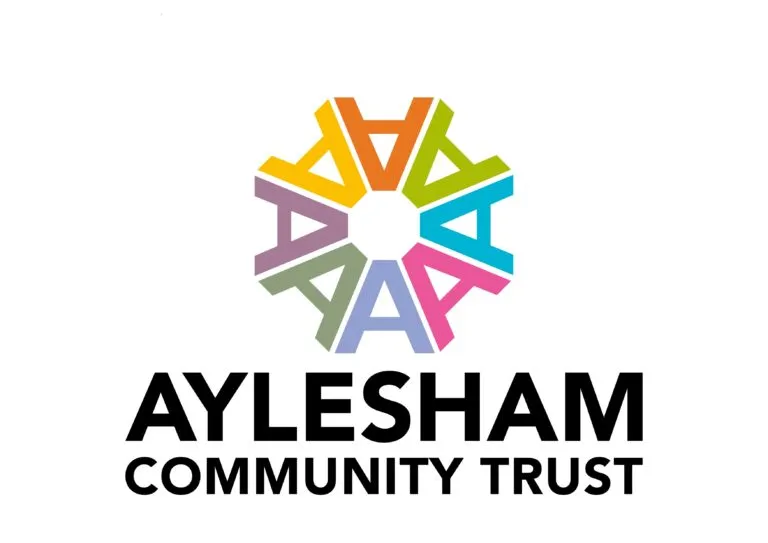 Aylesham Community Trust colourful logo design.